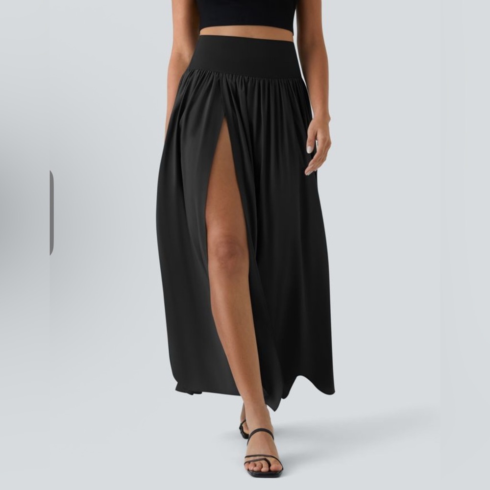 HALARA Breezeful High Waisted Split 2-in-1 Flowy Quick Dry Maxi Skirt  LARGE NWT